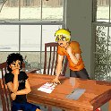 Image From Double Fugue  Daniel and Jason brainstorming.