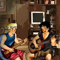 Image From When The Chips Are Down  Eric and Daniel jamming.