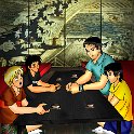 Image From When The Chips Are Down  Jason, Eric, Richard Liu and Richard's father, Junjie.