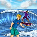 Image from Troubled Waters  Jason learns to surf.