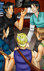 Daniel and his band